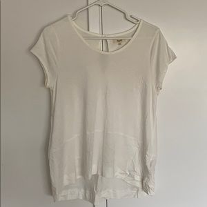 Madewell high low classic white tee